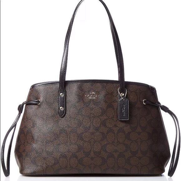 Coach Handbags - NWT COACH signature pvc drawstring tote large bag